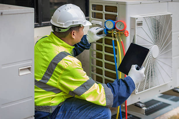 Professional Air Duct Cleaning technician working in Lyons, WI